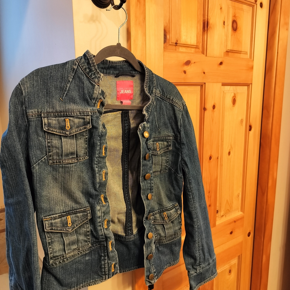 The Limited Gray Denim Jacket